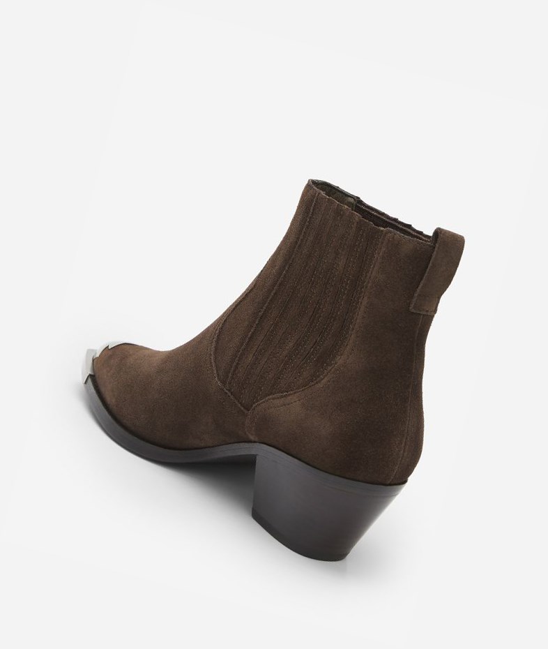 Espresso Women's ASH Floyd Ankle Boots | 439AEKFNR