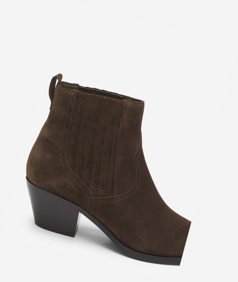 Espresso Women's ASH Floyd Ankle Boots | 439AEKFNR