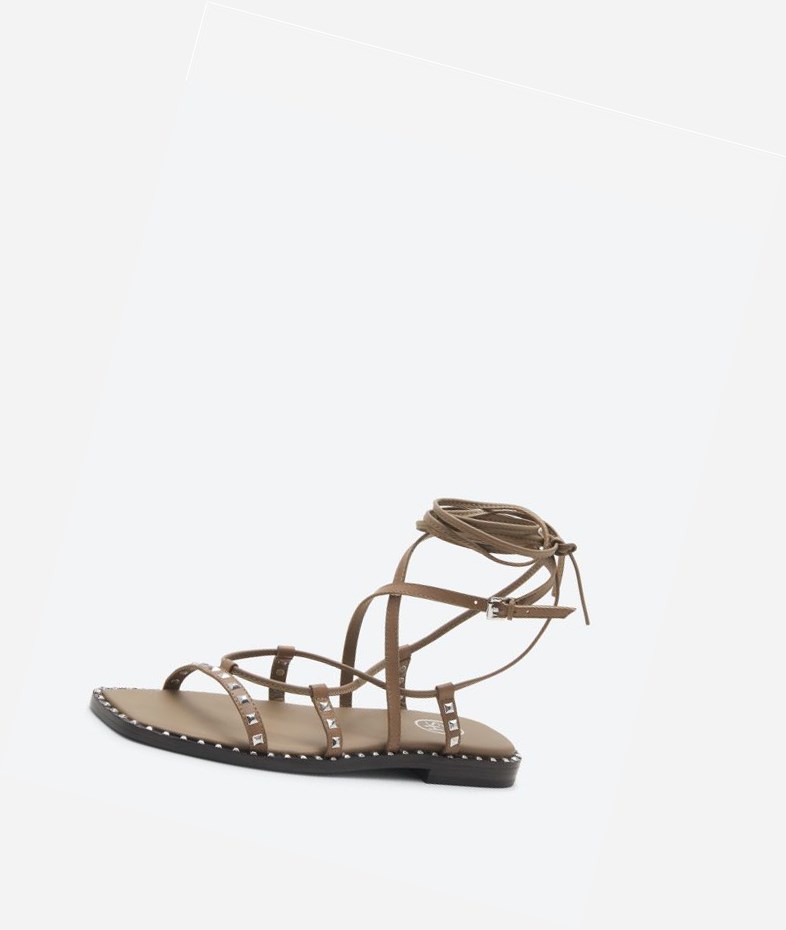 Fango Women's ASH Mauritius Studs Flat Sandals | 514LXGWDB