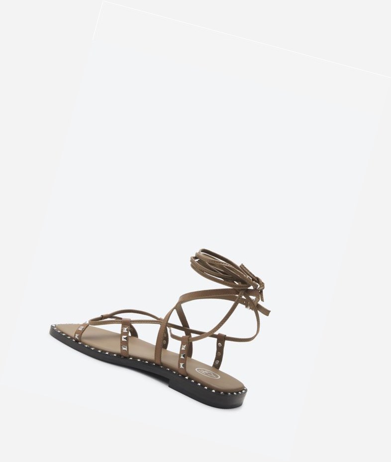 Fango Women's ASH Mauritius Studs Flat Sandals | 514LXGWDB