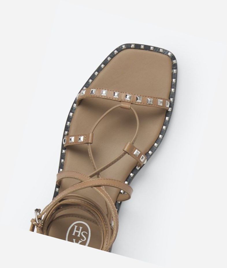 Fango Women's ASH Mauritius Studs Flat Sandals | 514LXGWDB