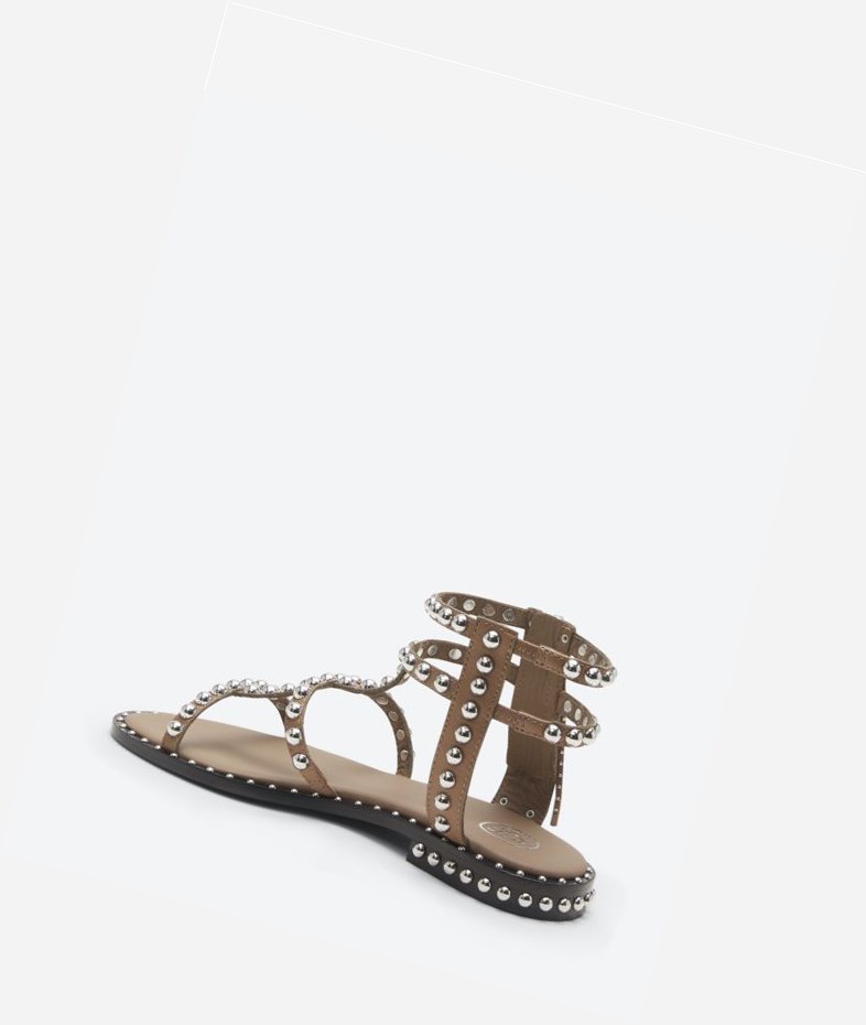 Fango Women's ASH Power Flat Sandals | 137YZXEJP