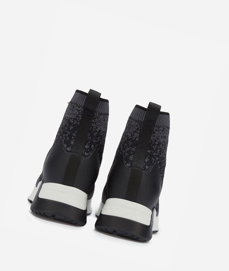 Fog / Whale / Black Women's ASH Lipstick High-Top Sneakers | 483FNVSWC