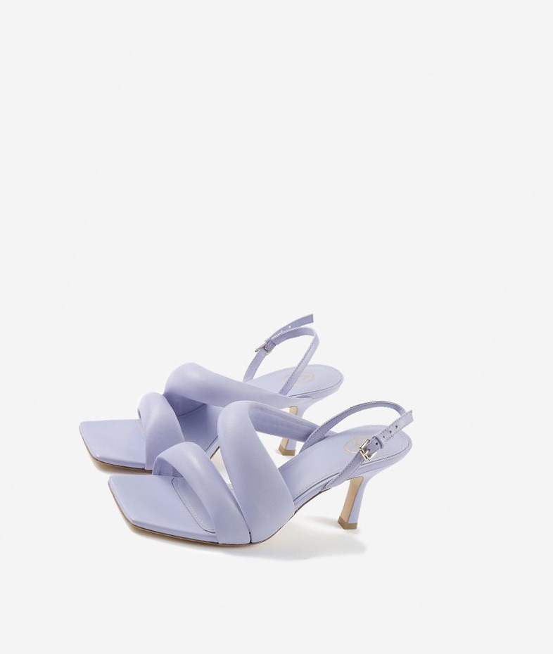 Lavender Women's ASH Madison Heeled Sandals | 082JCAPGS