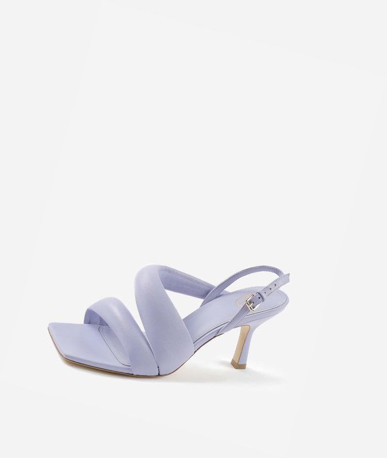 Lavender Women's ASH Madison Heeled Sandals | 082JCAPGS