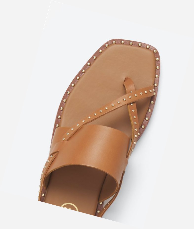 New Cinnamon Women's ASH Med Flat Sandals | 832HLQTWX