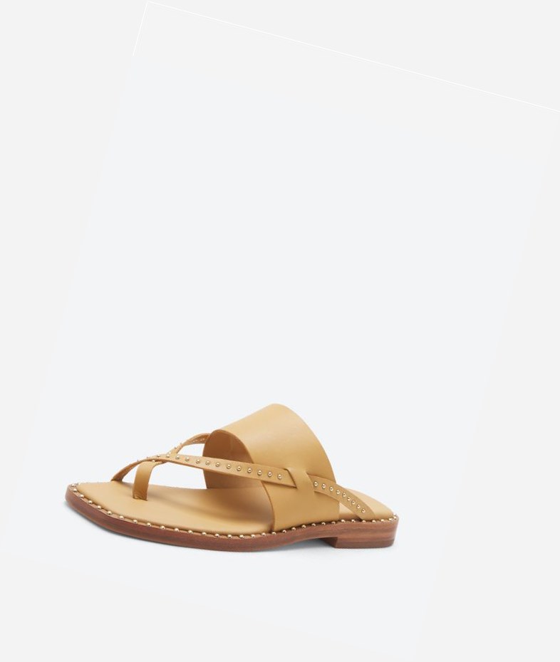 Nude Women's ASH Med Flat Sandals | 193QBLOPK