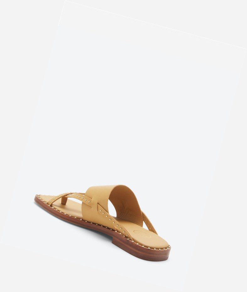 Nude Women's ASH Med Flat Sandals | 193QBLOPK