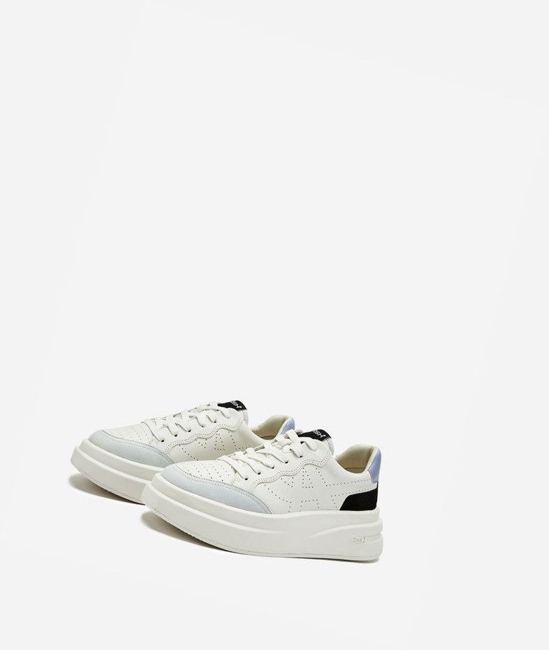 Pearl / Black / White Women's ASH Impuls Low-Top Sneakers | 921XZAUYD