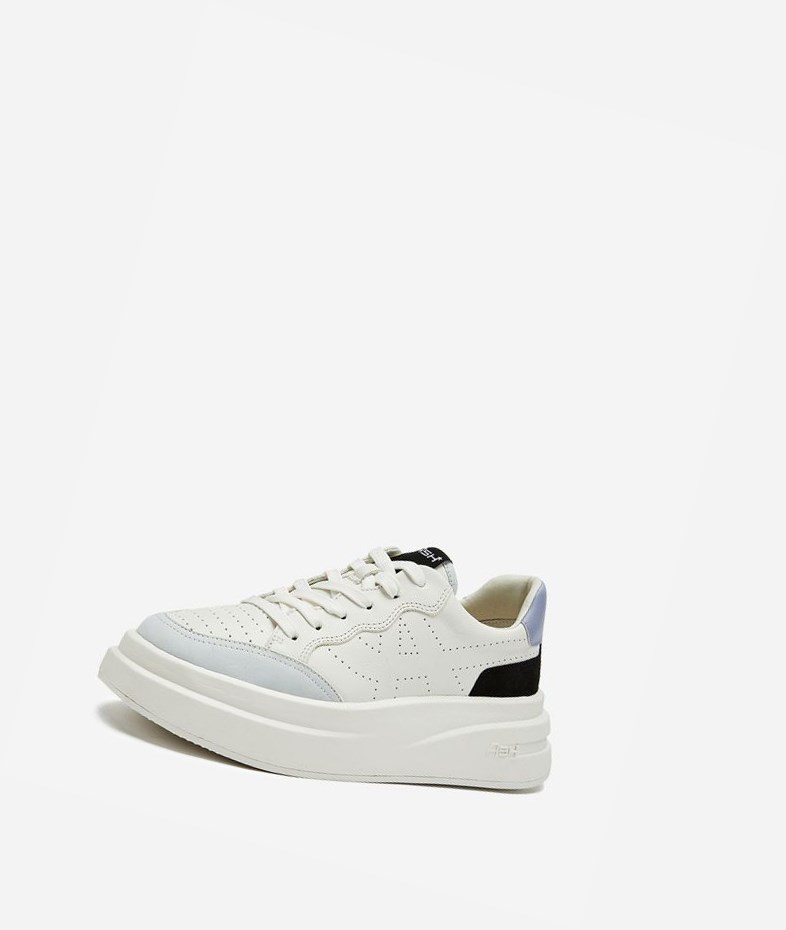 Pearl / Black / White Women's ASH Impuls Low-Top Sneakers | 921XZAUYD