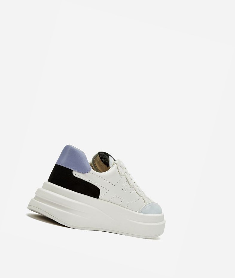 Pearl / Black / White Women's ASH Impuls Low-Top Sneakers | 921XZAUYD