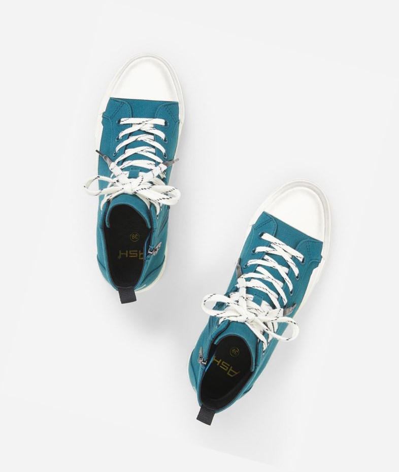 Petrol Women's ASH Ghibly High-Top Sneakers | 910FVGOWY