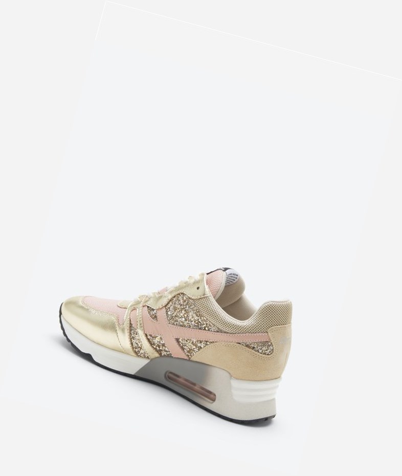 Platine / Pinksalt Women's ASH Lux Low-Top Sneakers | 532NVYMJB