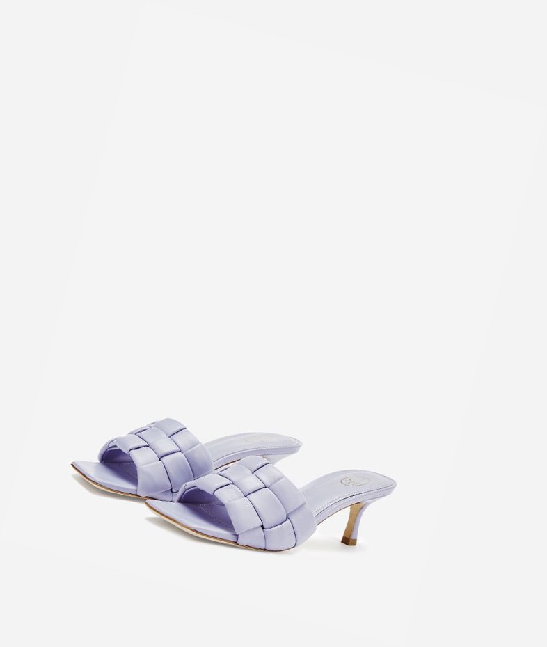 Purple Women's ASH Kim Heeled Sandals | 425APFCUI