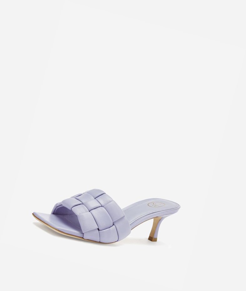 Purple Women's ASH Kim Heeled Sandals | 425APFCUI