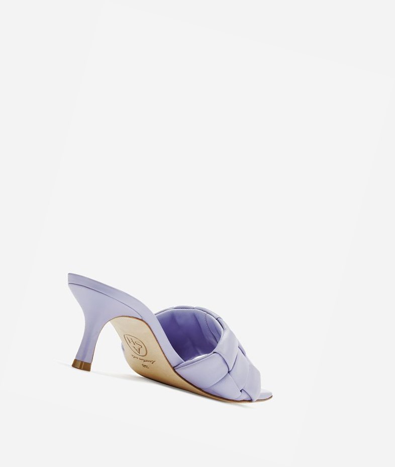 Purple Women's ASH Kim Heeled Sandals | 425APFCUI