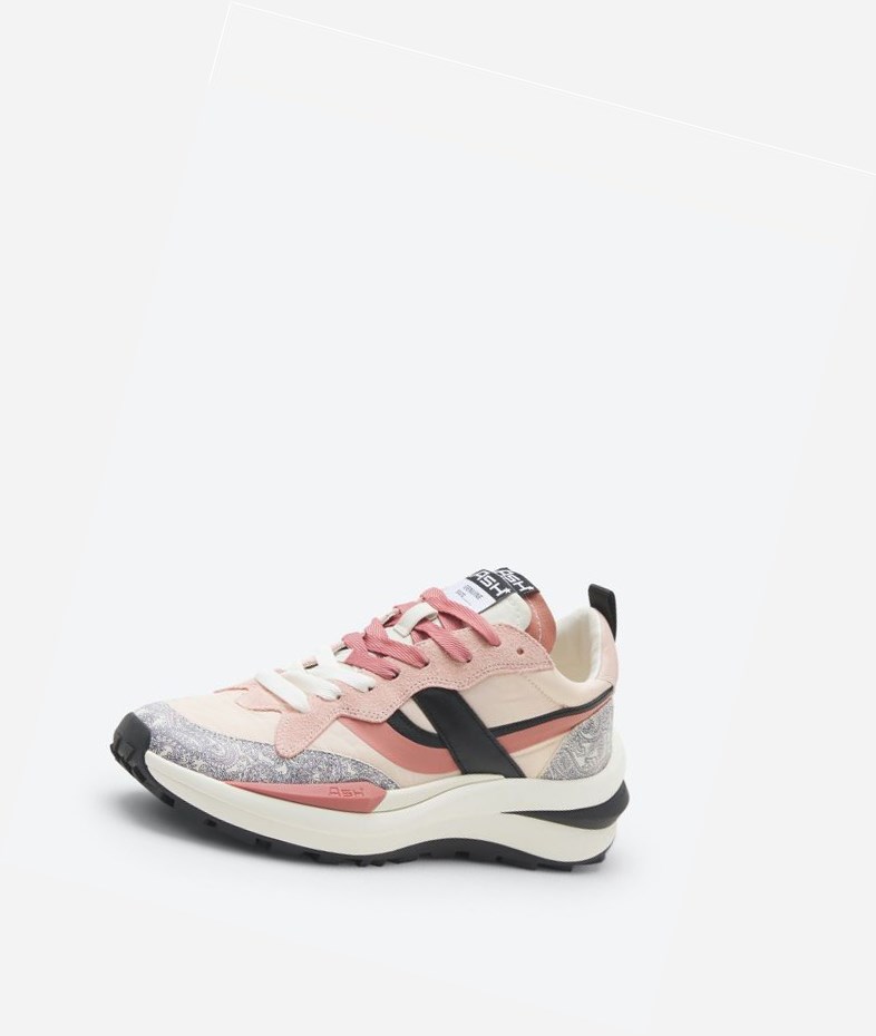 Rose / Pinksalt / Black Women's ASH Spider 620-01 Low-Top Sneakers | 234PLKFHG