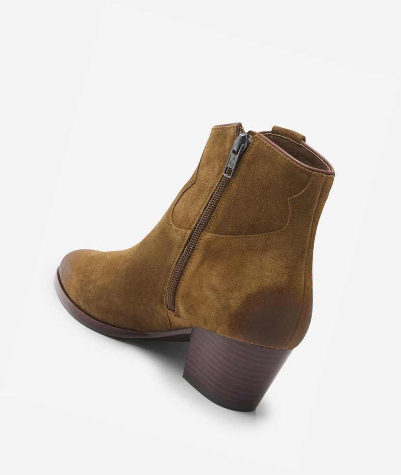 Russet Women's ASH Houston Ankle Boots | 721QNIRJA