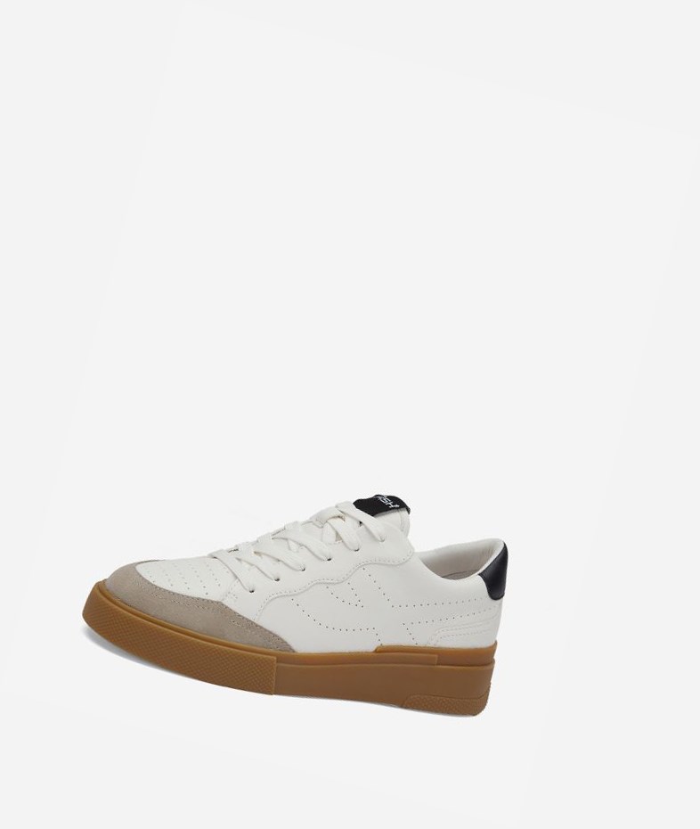 Seta / White / Black Women's ASH Free Low-Top Sneakers | 546OIVPRT