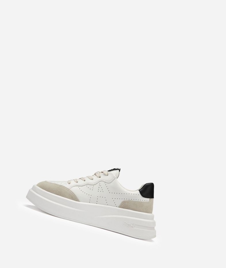 Shell / White / Black Women\'s ASH Impuls Low-Top Sneakers | 276TDBHGW