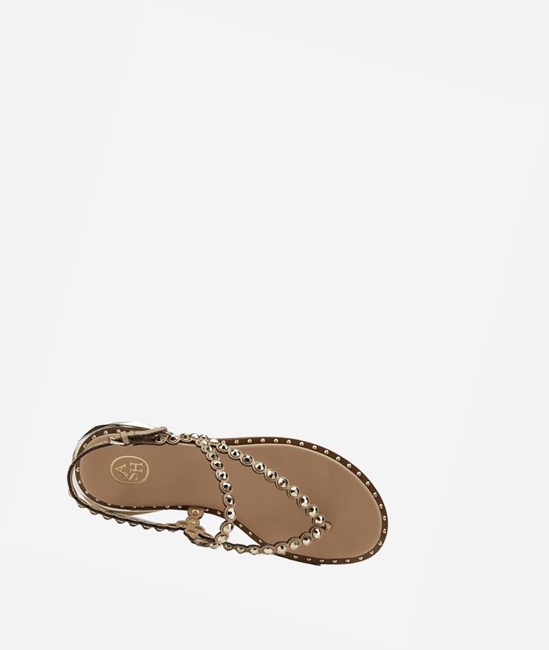 Skin Women's ASH Patchy Flat Sandals | 721VKEDYN