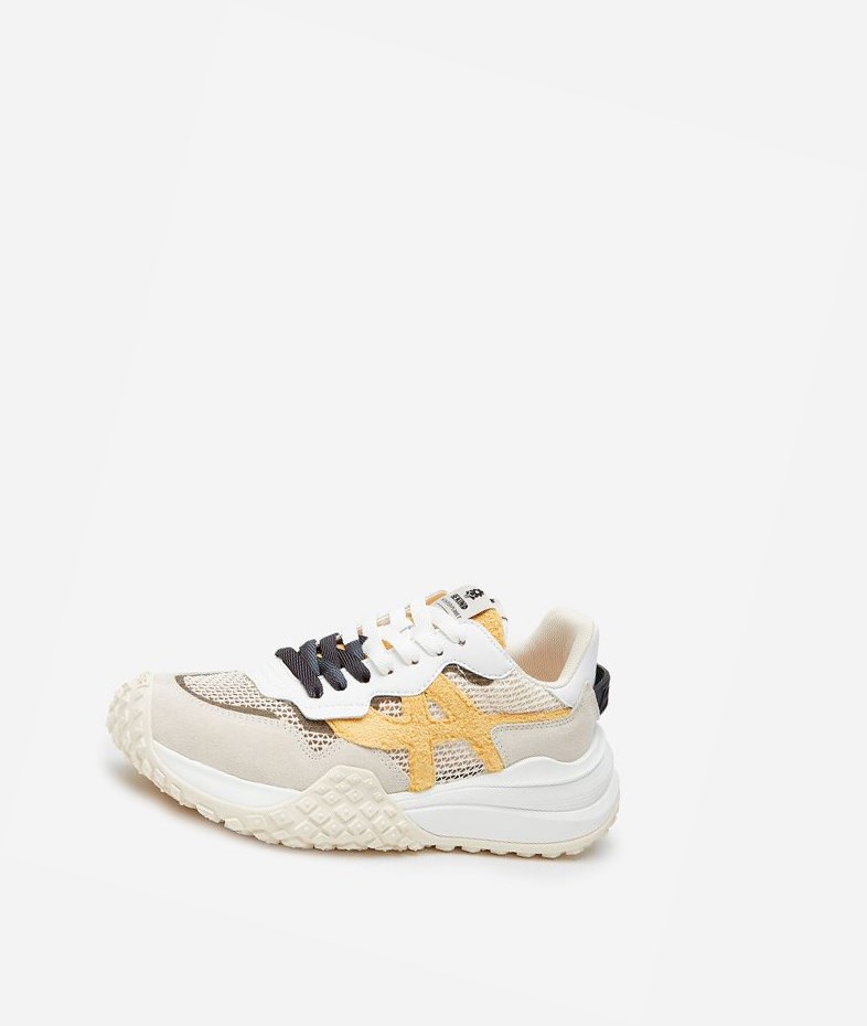 Talc / Spark / White / Off White / Black Women's ASH Joker Be Kind Low-Top Sneakers | 298XLRPGK