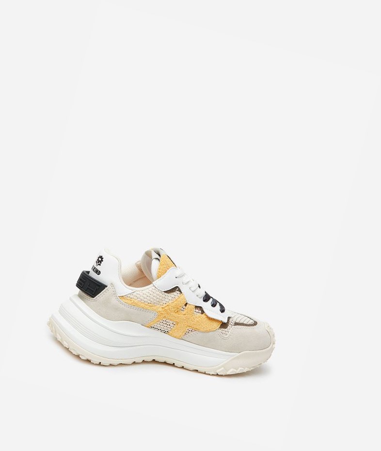 Talc / Spark / White / Off White / Black Women's ASH Joker Be Kind Low-Top Sneakers | 298XLRPGK