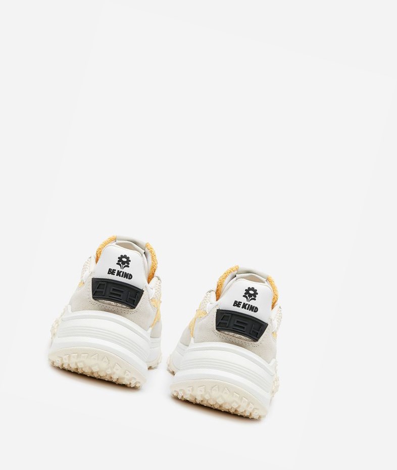 Talc / Spark / White / Off White / Black Women's ASH Joker Be Kind Low-Top Sneakers | 298XLRPGK