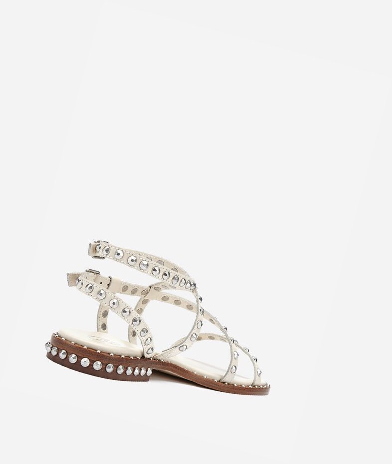 Talc Women's ASH Petra Flat Sandals | 602TJLFNM