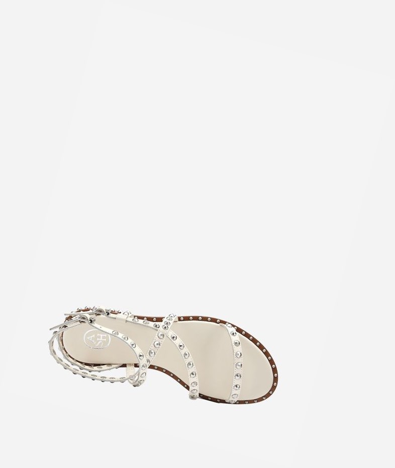 Talc Women's ASH Petra Flat Sandals | 748CXVKPH