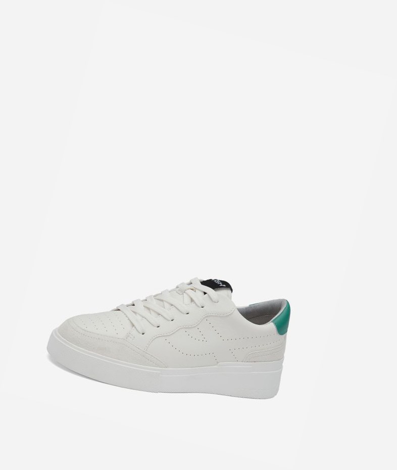 White / Cold Green Women's ASH Free Low-Top Sneakers | 239WLCJQR