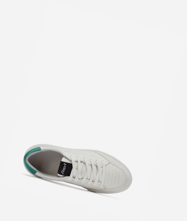 White / Cold Green Women's ASH Free Low-Top Sneakers | 239WLCJQR