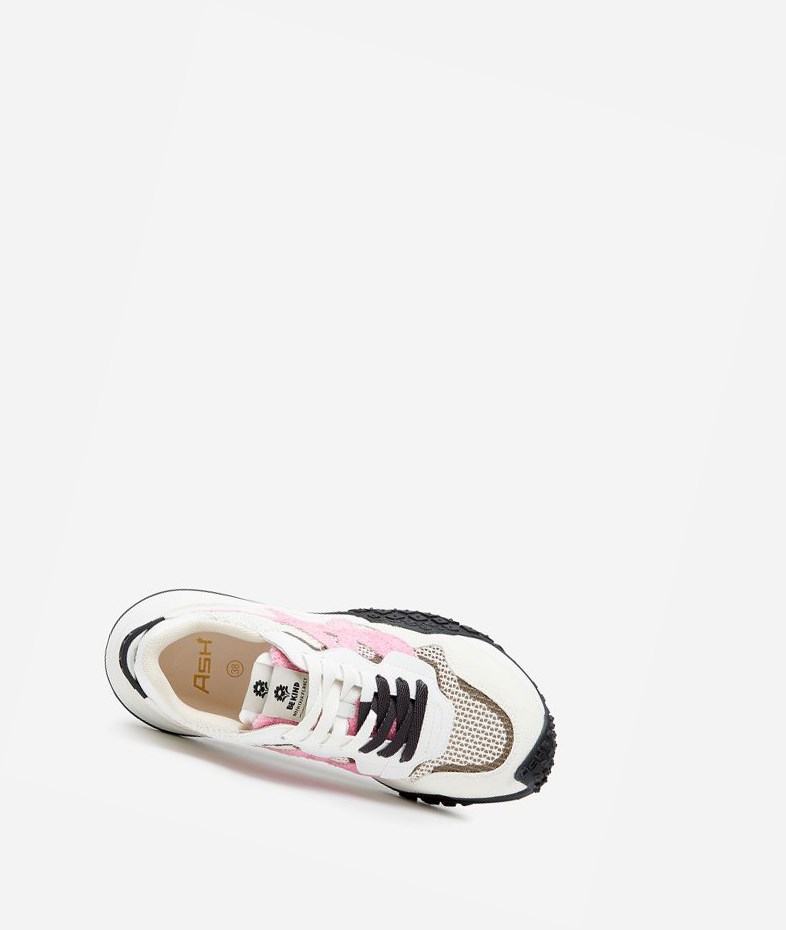 White / Dolly / Off White / Black Women's ASH Joker Be Kind Low-Top Sneakers | 136LZDCFB