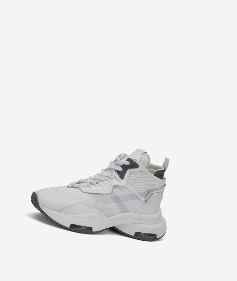 White / Lt Grey / Fog Women's ASH Oddisey Low-Top Sneakers | 580BGZQON