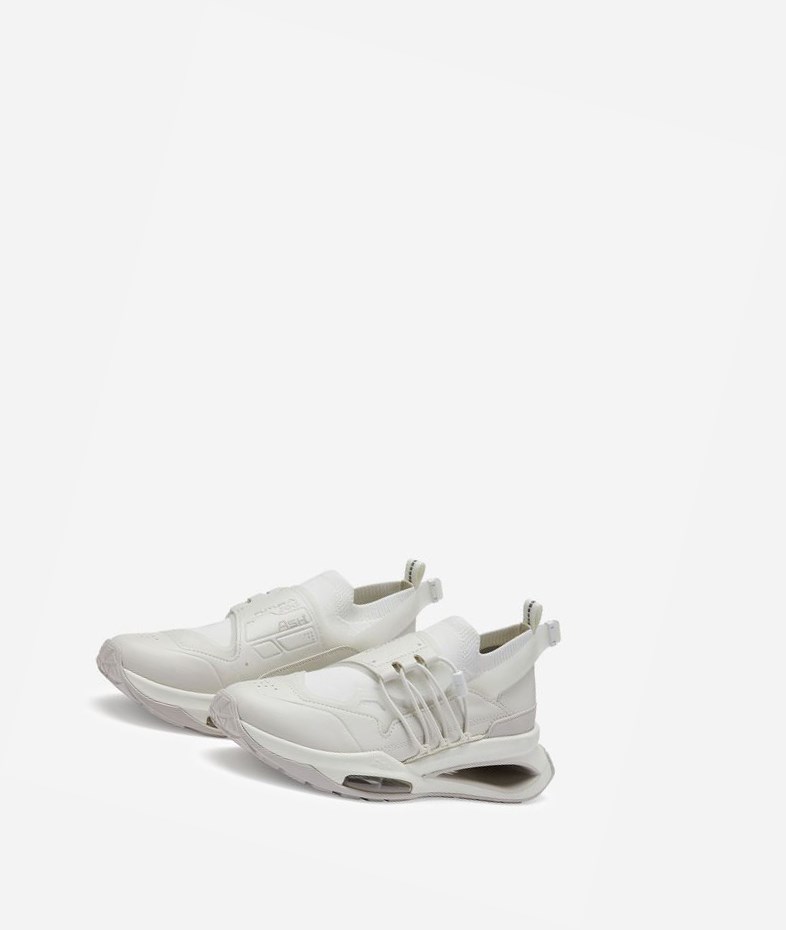 White / Moonbeam / White Women's ASH Futura 100 Low-Top Sneakers | 431NMVRFL