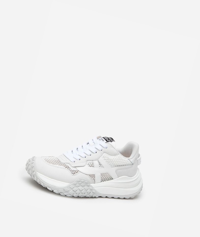 White / Off White / Matte White Women's ASH Joker Low-Top Sneakers | 803AKYQTM