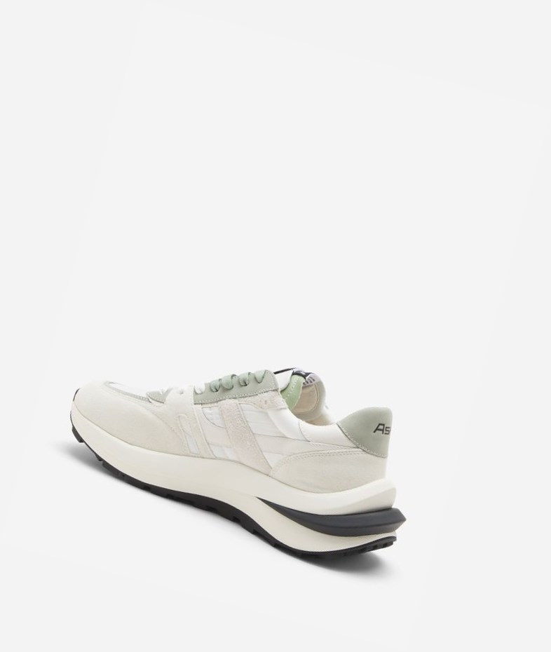 White / Off White / Tea Men's ASH Spider 620 Man Low-Top Sneakers | 142KMUFQZ