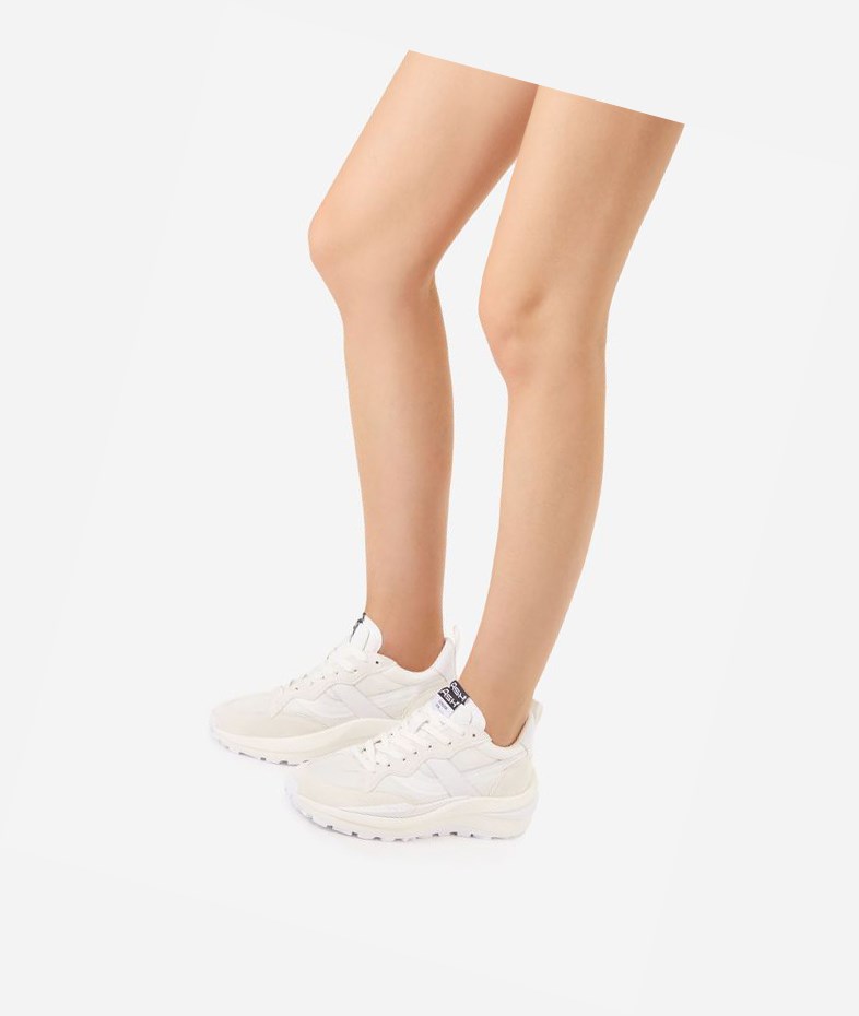 White / Off White Women's ASH Spider 620-01 Low-Top Sneakers | 174TMLEHP