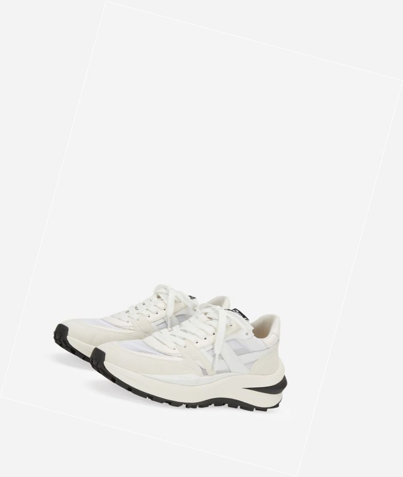 White / Pristine Women's ASH Spider 620-02 Low-Top Sneakers | 390GVNXTI