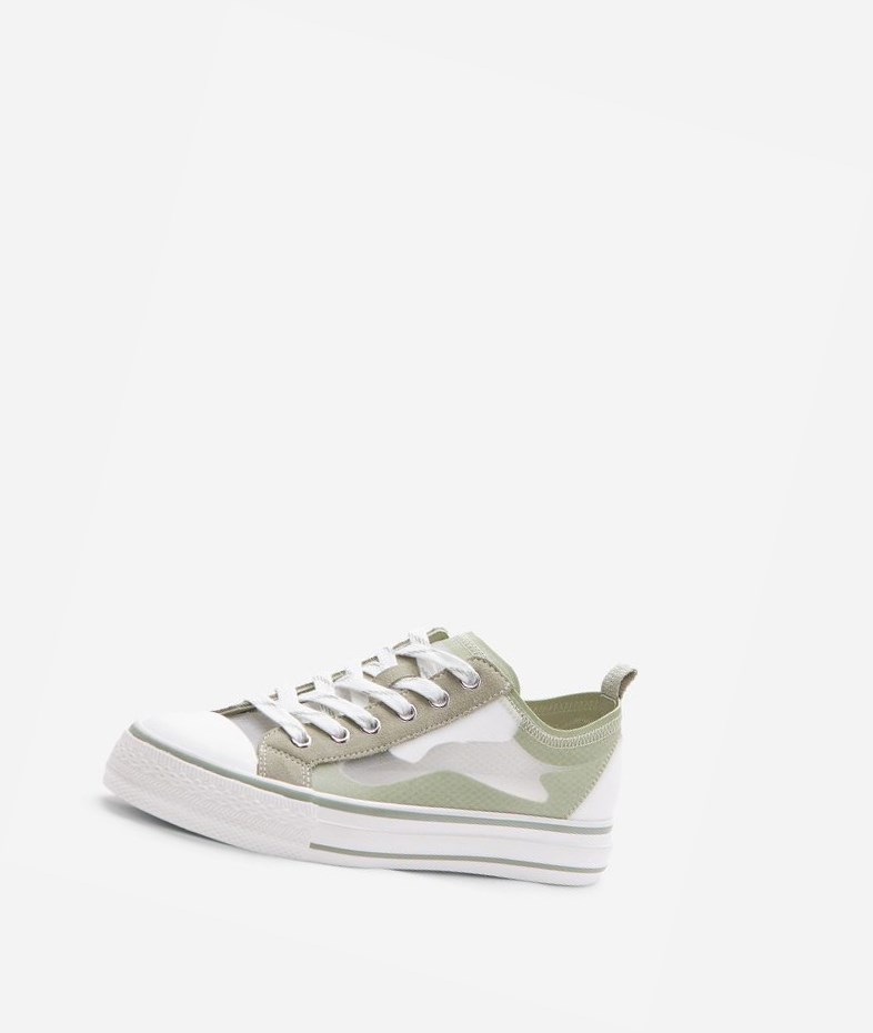 White / Tea / White Women's ASH Vertu Low-Top Sneakers | 847SELDJA