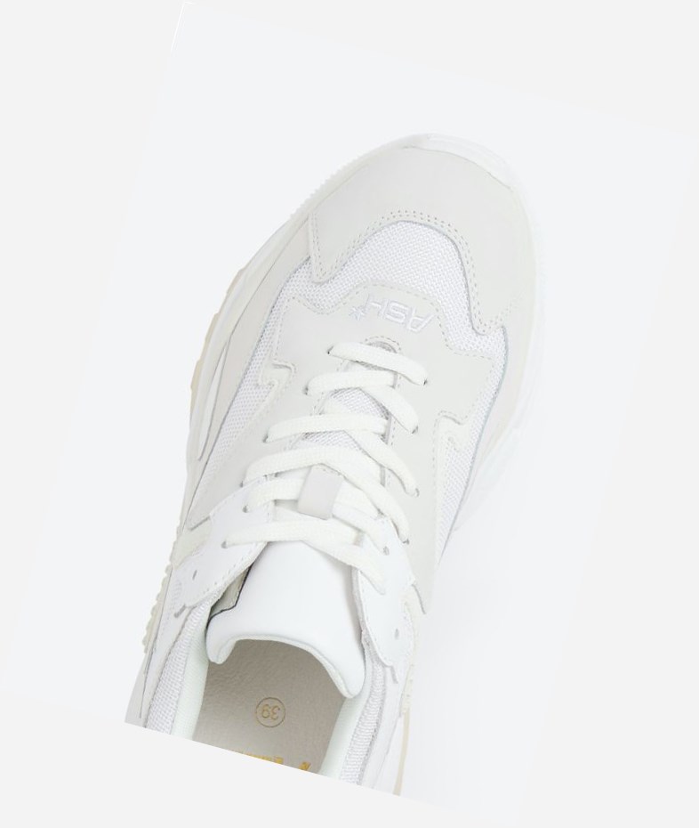 White Women's ASH Addict High-Top Sneakers | 035ICEALT