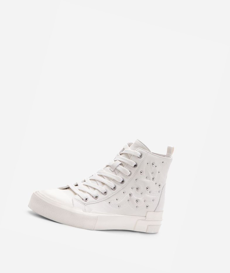 White Women's ASH Gaudi High-Top Sneakers | 917GAMEDV