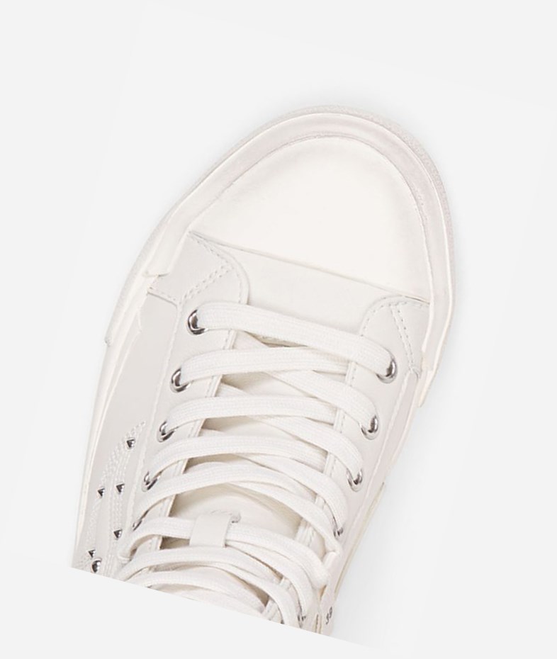 White Women's ASH Gaudi High-Top Sneakers | 917GAMEDV