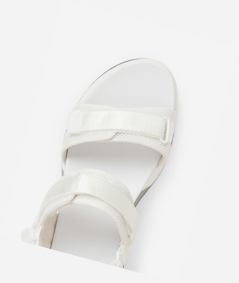 White Women's ASH Lock Sneaker Sandals | 425WIOTGN