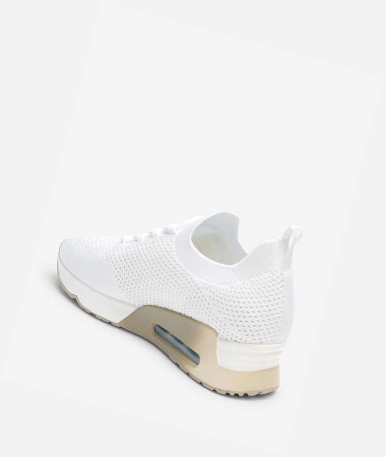 White Women's ASH Lunatic Bis Low-Top Sneakers | 350GYDATU