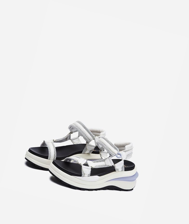 White Women's ASH Shogun Bis Sneaker Sandals | 261HRDVAM