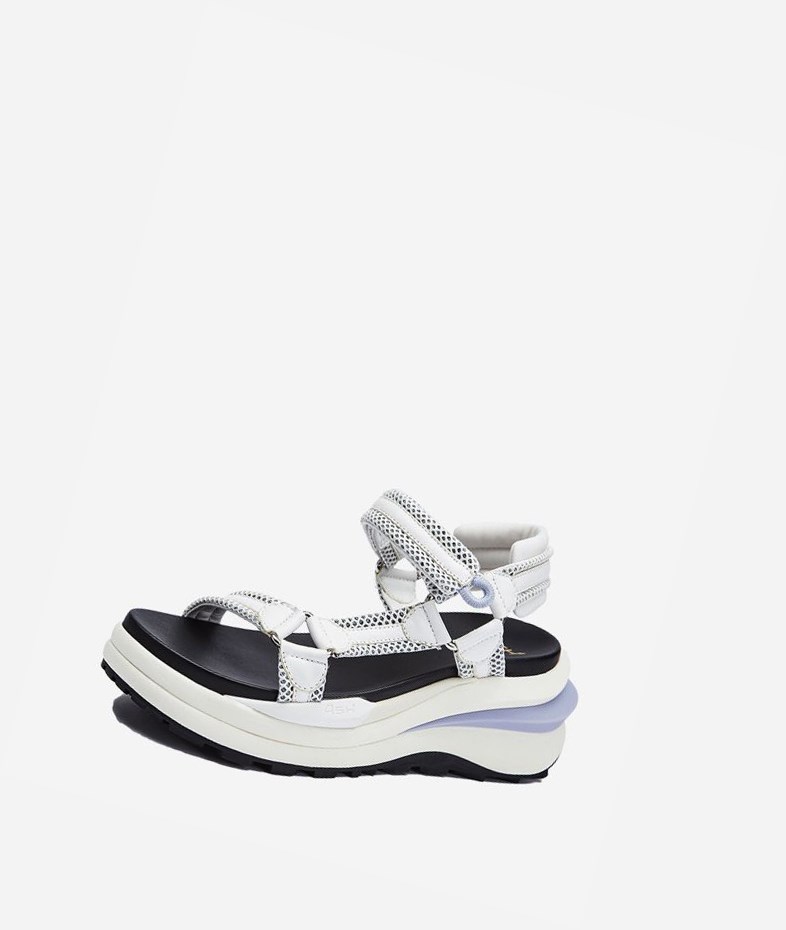 White Women's ASH Shogun Bis Sneaker Sandals | 261HRDVAM