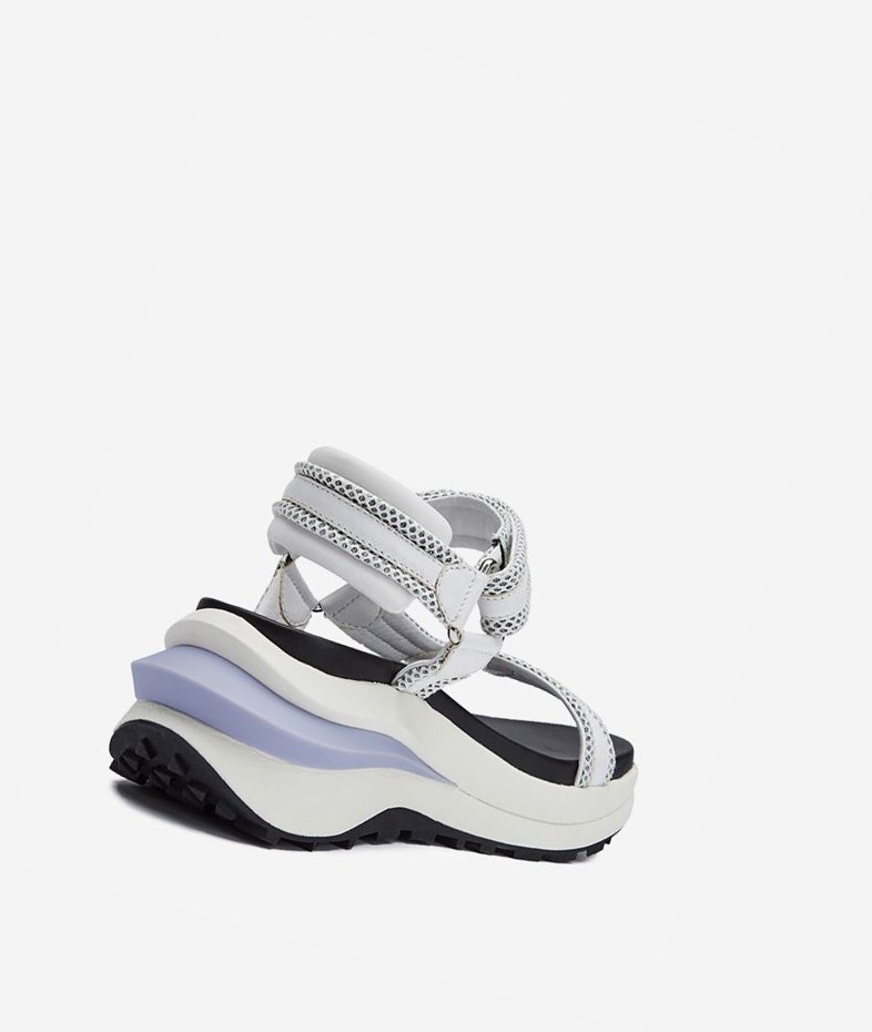 White Women's ASH Shogun Bis Sneaker Sandals | 261HRDVAM