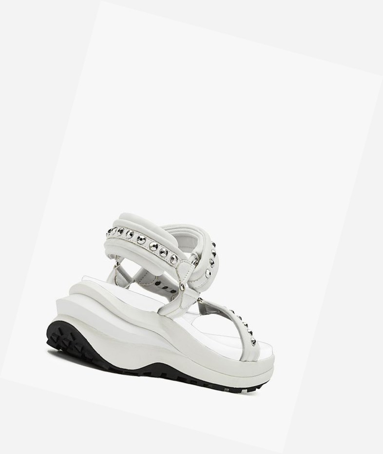 White Women's ASH Shogun Sneaker Sandals | 724WNXJCO