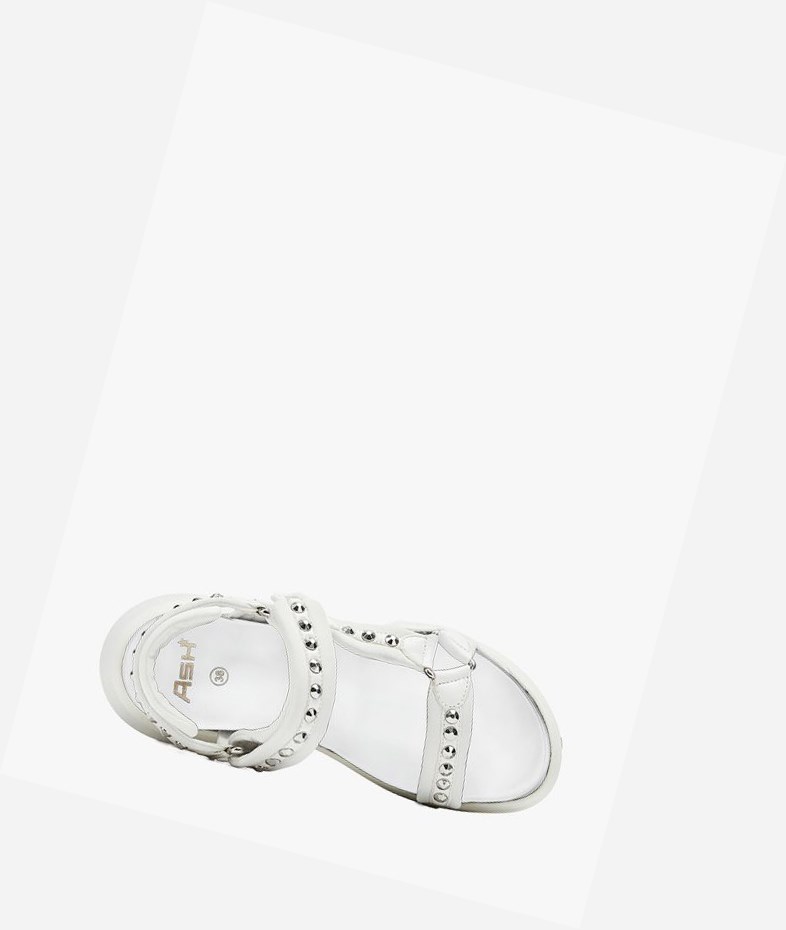 White Women's ASH Shogun Sneaker Sandals | 724WNXJCO